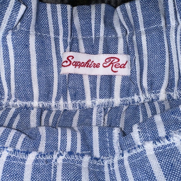 HIGH WASTED STRIPED SHORTS - Picture 3 of 4